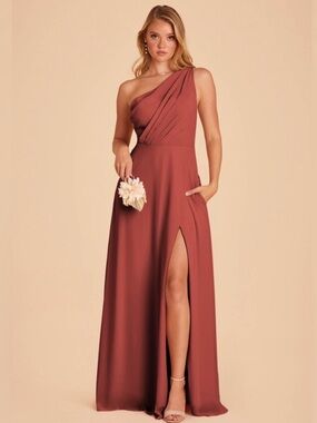 Birdy Grey Kira Dress Chiffon Spice Sz XXL Bridesmaid Wedding Formal Gown NWT